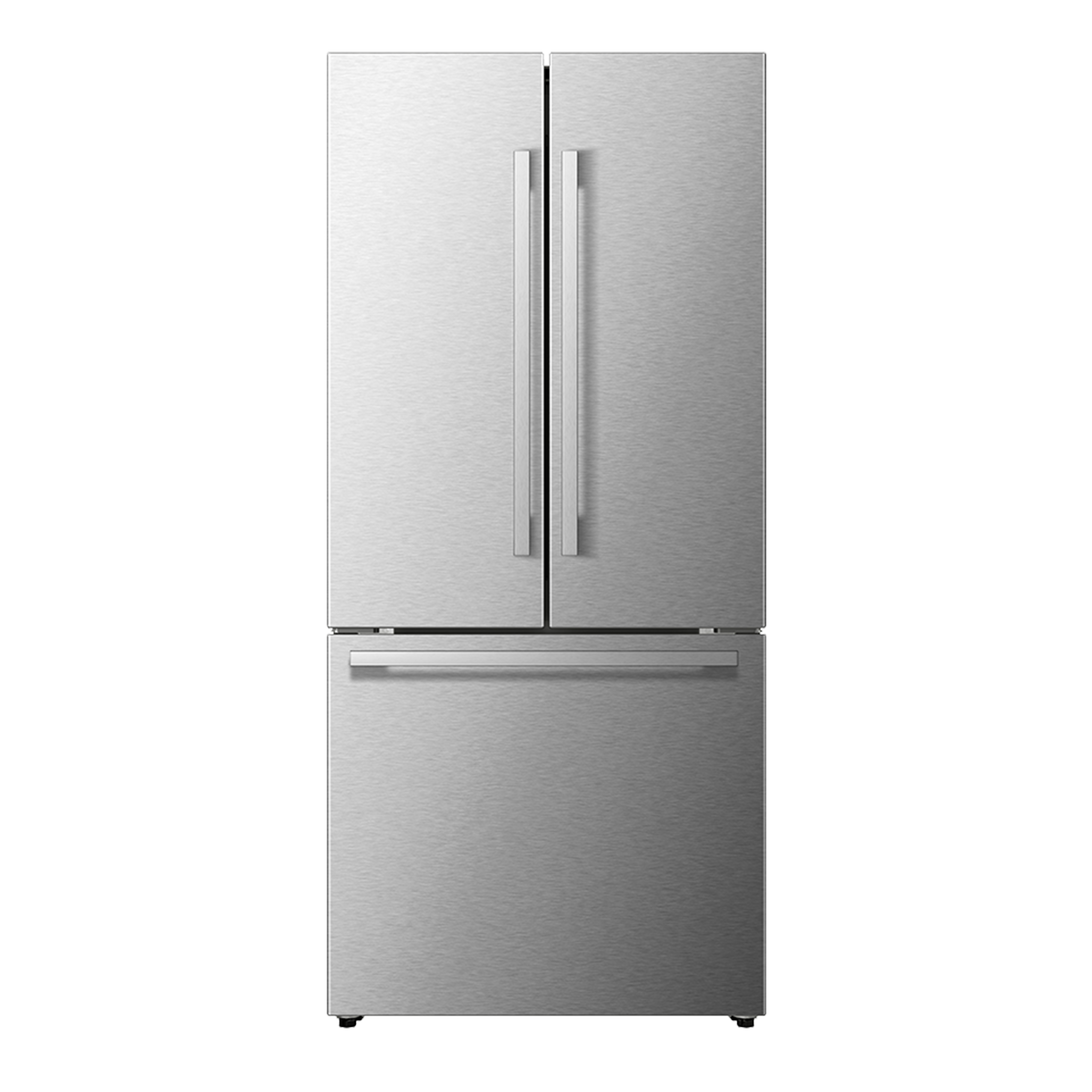 Modern Black Stainless Steel French Door Refrigerator For Stylish And Functional Living